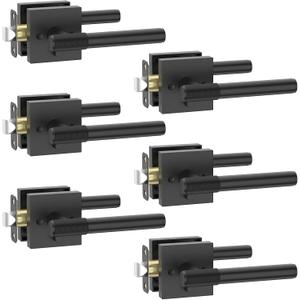 Asidrama 6 Pack Privacy Matte Black Door Handles, Door Lever with Door Knobs Indoor for Bedroom or Bathroom, Matte Black Door Handles Interior with Locks for Left Right Sided Doors Asidrama 6 Pack Privacy Matte Black Door Handles, Door Lever with Door Knobs Indoor for Bedroom or Bathroom, Matte Black Door Handles Interior with Locks for Left Right Sided Doors