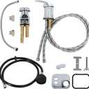 Shampoo Bowl Faucet, Vacuum Breaker Outside Faucet Kit & Shampoo Hose for Sink with Sprayer, Hair Salon Sink Sprayer Hose Replacement Set