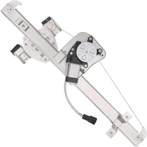 Rear Right Passenger Side Window Regulator with Motor Compatible with 2007-2013 GMC Sierra 1500/2500HD/3500HD Extended Cab Pickup/Silverado, Replace OE 741-389