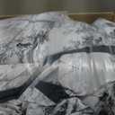 WONGS BEDDING King Comforter Set 7 Pieces, Black and White Botanical Comforter Bed in a Bag King, Soft Breathable Farmhouse French Toile Bedding Set with Comforter, Sheets, Pillowcases and Shams