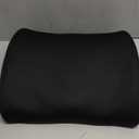 Amazon Basics Rectangular Comfortable Back Support Cushion for Office Chairs, Memory Foam, Black