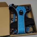 No Pull Dog Harness Adjustable Reflective Oxford Easy Control Large Dog Harness with A Free Heavy Duty 5ft Dog Leash