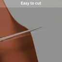 Leather Table Cover,1.8mm Thick,12x45 Inch Table Protector,Glass Table Protector,Table Sticker Cover,Desk Covers On Top of Desks.(Brown+Gray,12x45)