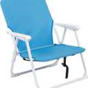 Folding Beach Chair - Portable Camping and Lawn Chair for Sand, Concert, Travel, Festival - Classic Backpack Design
