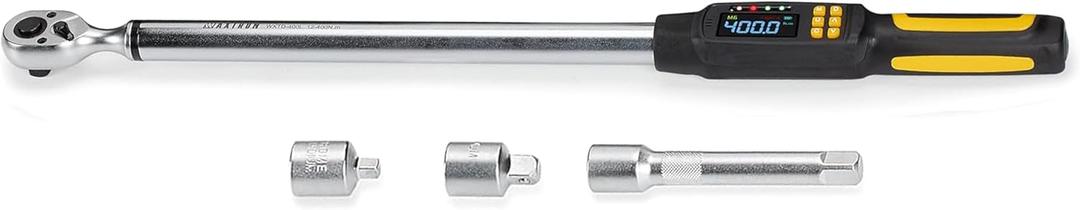 1/2" Drive Digital Torque Wrench Set - 15-295 ft-lb, ±2% Accuracy