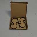 Christmas Stocking Holders for Mantle Set 4, Scratch-Free Christmas Stocking Holders for Fireplace Mantle,Multi-uses Stocking Hooks for Mantle,Mantel Stocking Holders Clip for Xmas Party Decorations (Nickel-4 Pack)