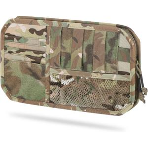 Car Sun Visor Organizer, Tactical Sunvisor Organizers Storage Covers for Trucks, Molle Panel with Pockets Zipper Visor Storage Pouch Accessories, Fits Most Vehicles, SUVs & Jeeps (MC)