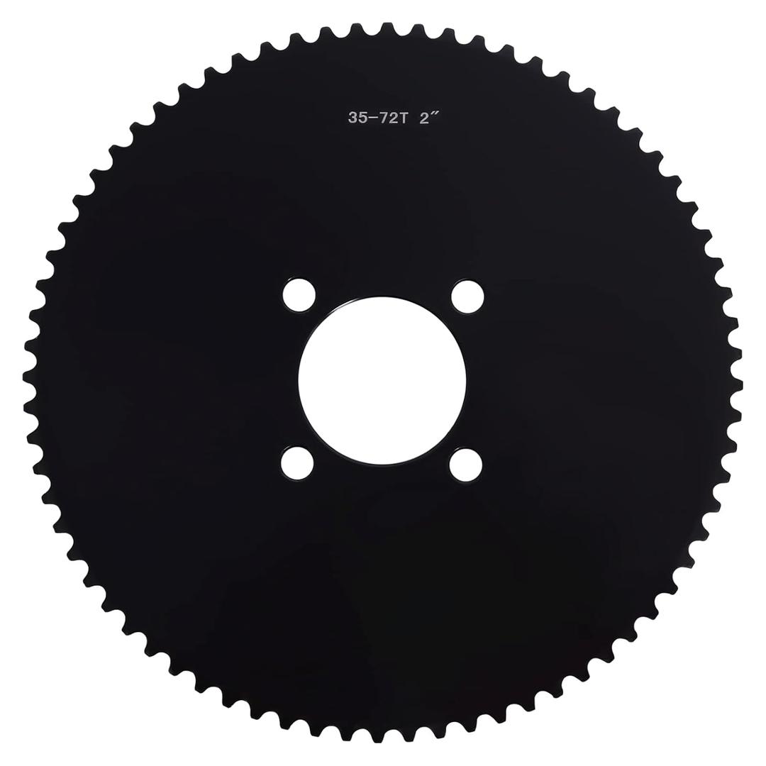 35 Chain Go Kart Sprocket 72 Tooth with a 2'' Bore Compatible with Go Carts & Mini Bikes Predator 79cc 212cc 420cc