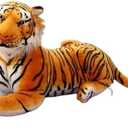 Tiger Stuffed Animal - Stuffed Tiger Plush Toy17 inches-Excluding The Tail (Small, Yellow)