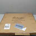 FOREHOGAR Metal Garden Fence 28in (H) x 11.7ft (L), 5 Panels + 6 Stakes Rustproof Border Fence Animal Barrier for Dog, No Dig Garden Fencing for Yard Flower Bed Patio Outdoor, CTW2828 Black