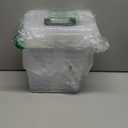 Plastic Storage Bins with Lids 6 Packs, 7 Quart Storage Organizer Bins with Buckle-Up Latches and Handle, Stackable Storage Containers for Home Pantry Office Classroom Organization, Clear (Black)