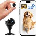 Hidden Camera, 5G WiFi Mini Nanny Cam with Free Cloud, 2K HD Wireless Camera, Supports Offline Recording & Motion Detection & Night Vision for Baby/Pet Monitor/Home Security