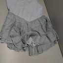 Women's 2025 Summer Cute Ruffle Mini Dresses Trendy Loose U Neck Sleeveless Casual A-Line Swing Dress with Pockets, Size XL