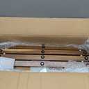 Leinuosen 40" x 20" Teak Shower Mat, Non Slip Outdoor Shower Mat, Roll Up