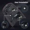 WFLNHB 1 Pair Tail Light Replacement for 2009-2018 Ram 1500 2500 3500 Taillamp Rear Break Light Lamp Assembly 55277415AF 55277414AF Passenger and Driver Side