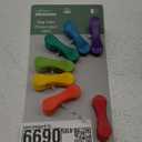 Kikkerland Rainbow Bag Clips (Set of 8), Multicolor