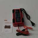 NEXPEAK NC201 10-Amp Battery Charger, Smart Trickle Charger 12V 24V Car Battery Charger Fully Automatic Maintainer Desulfator w/Temp Compensation for Car Truck Lawn Mower Boat Marine Batteries