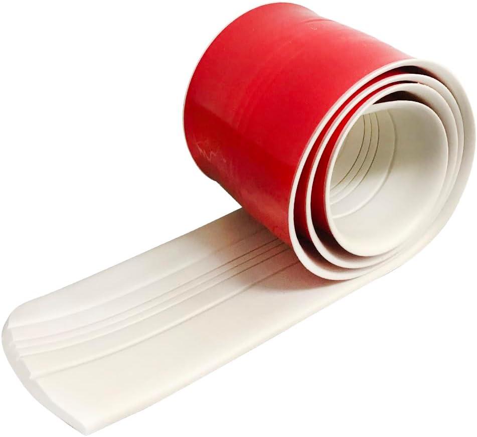 Boat Keel Guard Boat Keel Protector for Bass Boat, Fishing Boat Protects from Rocks and Oyster Beds (6 ft, White)