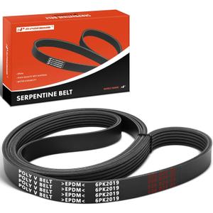 A-Premium Engine Serpentine Drive Belt Compatible with Ford, Ram, Jeep, Dodge, Chrysler, Volkswagen, Saab, Saturn, Mack & Cadillac Cars - F-150 F150, 1500, 2500, 3500, Cherokee, Grand Caravan & More