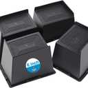 Bed Risers 2 inch, 3 inch, 4 inch, 5 inch, 6 inch Heavy Duty, Oversized Furniture Riser for Couch Sofa Table Desk Chair Recliner Leg Frame Dorm, Support up to 6000 Lbs (Black 6 inch, 4 Pack)