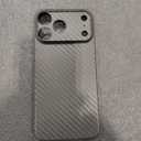 For iPhone 17 Pro Max Case Flexible TPU Carbon Fiber Texture Shockproof Phone Cover