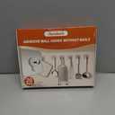 20 Pack Adhesive Wall Hooks, 13 lbs Max Load Picture Hangers Without Nials, Waterproof Oilproof No Damage Hooks for Bathroom Towels, Kitchen, Shower & Home Organization