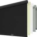 ChrisDowa Cordless Blackout Roller Shades for Windows, Striped Free-Stop Window Blinds with Privacy, Thermal Insulated Window Shades for Home, Office and Door. Black, 35" W x 72" H