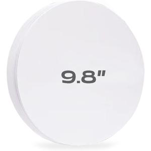 White Cardstock Paper Circles for Kids Arts and Crafts, Party Decoration,Painting, Papercutting and DIY Projects -9.8inches, 92BL/250GSM, 50 Sheets