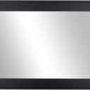 Frame My Mirror Black Framed Mirror, 30" x 40" Mirror for Bathroom, Wood Frame, True Reflections Glass, Black Finish, Pendleton Design, Hangs Horizontally or Vertically, Made in USA
