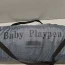 Baby Playpen with Canopy, Hexagon Toddler Beach Tent(Grey) | Portable Infant Play Yard, Mosquito Net, Indoor and Outdoor, Instant Installation, Pop Up, Travel Bag, 63 x 53 x 39 inches
