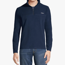 Lands' End Men's Anyweather Fleece Quarter Zip Pullover, XL