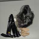 100 Days of School Old Lady Grandma Costume Accessories Set with Wig, Glasses, Cane & Faux Pearl Set