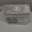 2 PCS Bread Box for Homemade Bread Airtight Bread Boxes for Kitchen Counter, Time Recording Bread Storage Container with Handle Grey