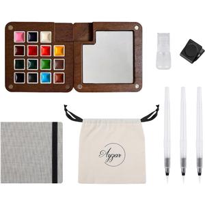 Mini Watercolor Paint Set,Portable mini Travel Watercolor kit, Pocket Watercolor Set with Paint,Art Supplies, for Artists, Amateur Hobbyists and Painting Lovers