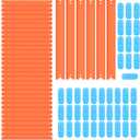Replacement Track Set Builder Pieces for Hot Wheels Toy Cars 86-Piece Straight Track Set, Connectors Included, 40 Feet of Track