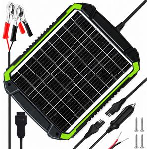 TOPRAY Solar 20W 12V Solar Battery Trickle Charger & Battery Maintainer
