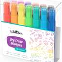 WallDeca Dry Erase Markers for Kids Non-toxic, 13 Pack, Washable, Colorful Pastel Colors, Fine Tip Skinny Pens, Thin Whiteboard Low Odor Markers for Toddlers, Vibrant and Quick Dry