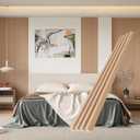 WPC Slat Wall Panels, 8 Pack 95 x 6 in Accent Slat Wood Slats for Wall and Ceilings, Acoustic Panels for Interior Wall Modern Dcor, Oak