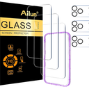 Ailun 3 Pack Screen Protector for iPhone 17 Pro Max [6.9 inch] + 3 Pack Camera Lens Protector with Installation Frame,Dynamic Island Compatible,Case Friendly[Not for iPhone 17/17 Pro/iPhone Air]