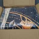 Washable Mystical Luna Moth Rugs Ultra Thin, Boho Moody Black Floral Aesthetic Living Room Rugs Vintage Hippie Celestial Aesthetic Bedroom Rug, Retro 6x9 Area Rug Carpet for Dining Room Dorm