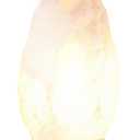 Himalayan Glow White Salt Crystal Lamp, Natural Salt Night Light, Hand Crafted Salt Lamps with Neem Wooden Base, Salts Lamp Bulb,(ETL Certified) Touch Dimmer Switch | 5-7 LBS