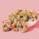 AOOLIO Sour Sweet Ring Clusters Candy- Crunchy & Gummy Rainbow Christmas Circular Ring Candy for Goodie Gift, Road Trips, Offices, Celebrations- 6.34 oz (2 Boxes) (EXP 09/08/26)
