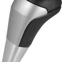 Motoforti Car Auto Automatic Gear Stick Shift Knob, for Toyota 4Runner 2003-2021, Faux Leather, Metal, Black (Silver Tone)