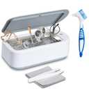 5-in-1 Supersonic Glasses Cleaning Machine,304 Stainless Steel Cleaning Machine for Watch Strap,Ring,Earring, Necklaces,Makeup Brush,Dentures640ML