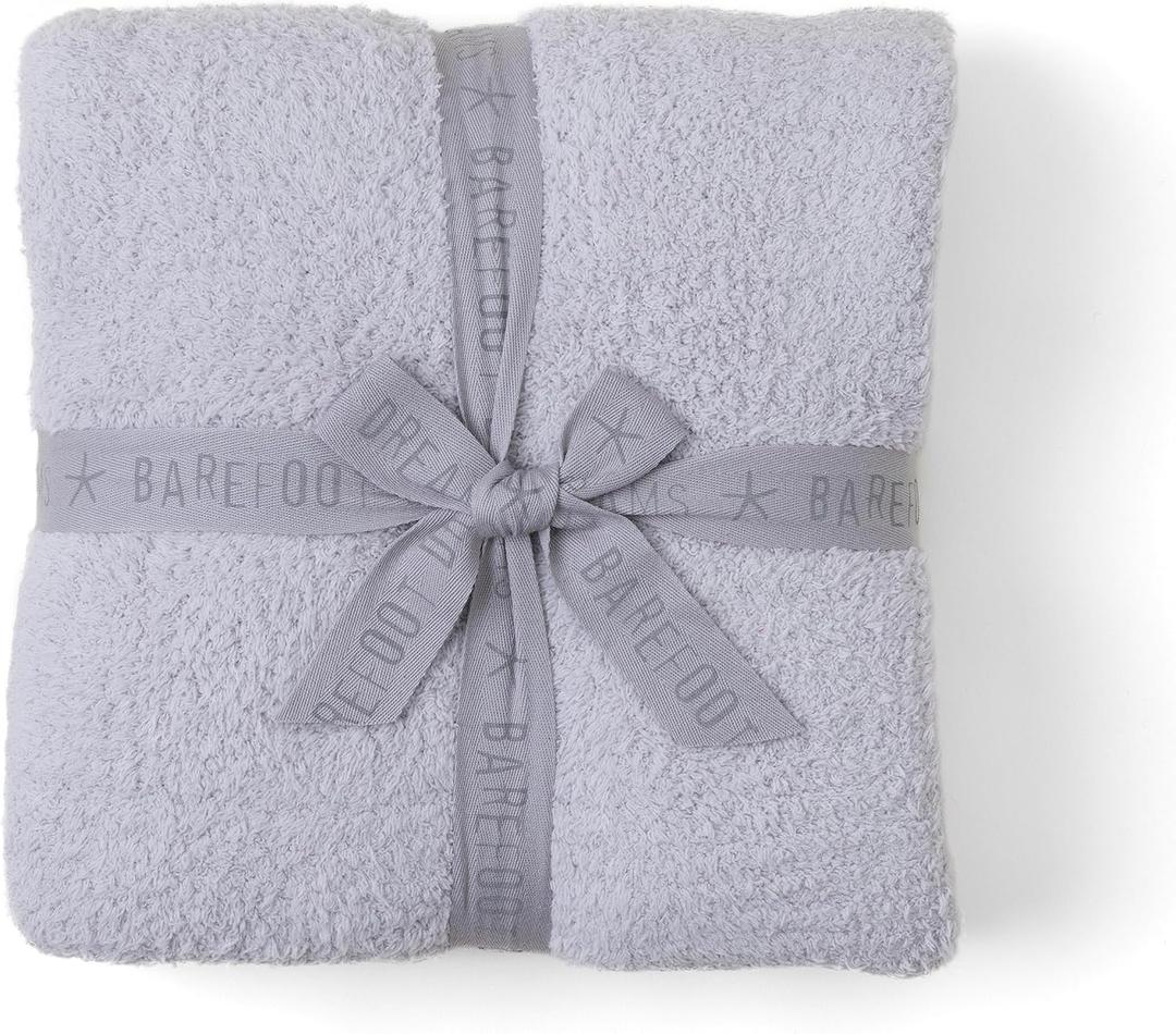 Barefoot Dreams CozyChic Throw, Oyster, 54"x72"