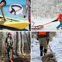 2Pack Deer Drag Harness Deer Drag Rope for Hunting Gear Deer Drag Strap for Deer Hunting Accessories with Safety Reflective Green Strap and Comfort Grip Handle