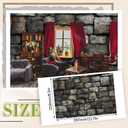 Flutesan 24 Pcs Miniature Dollhouse Wallpaper and Flooring Peel and Stick Mini DIY Self Adhesive Dollhouse Accessories 8.27 x 11.69 Inch (Stone Pattern), about 8.27 x 11.69 inches