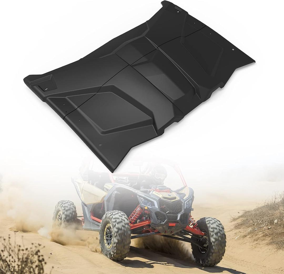 A & UTV PRO Sport Roof Hard Top Compatible with 2017-2025 Can Am Maverick X3 Accessories, 2-Piece Combination Sturdy Polyethylene Plastic 2 Seater Roof, Replace OEM #715002902
