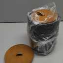 Food Storage Jar Strong Ceramic Storage Canisters with Airtight Wooden Lid,Kitchen Storage Containers for Serving Coffee Beans, Tea, Sugar, Salt, Spices (Black three-piece set)