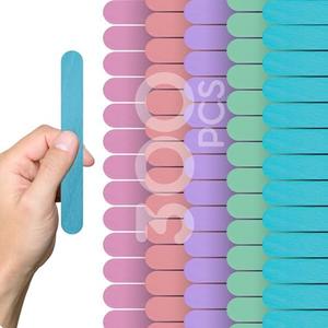 300PCS Pastel Jumbo Popsicle Sticks – 4.5 Inch Large Ice Cream Stick and Colored Popsicle Sticks Jumbo Wooden Colored Sticks for Crafts DIY and Popsicle Sticks Colored Projects